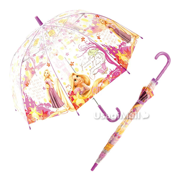 일본 라푼젤 아동 투명장우산 55cm 초등학생 여아우산