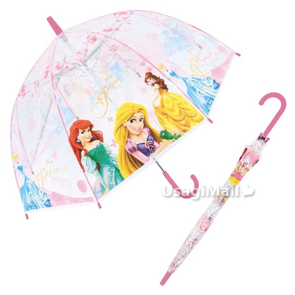 디즈니프린세스 아동 투명 장우산 55cm 여아우산