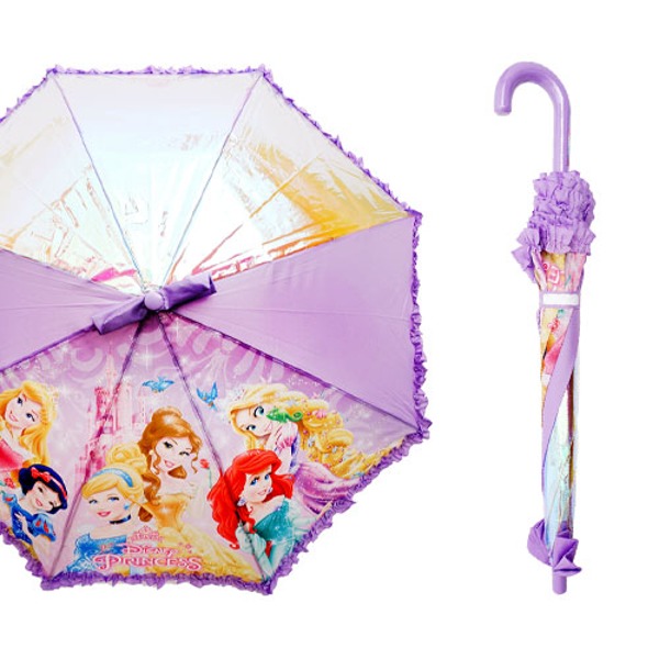 샤이니 프린세스 유아 프릴 우산(퍼플) 47cm